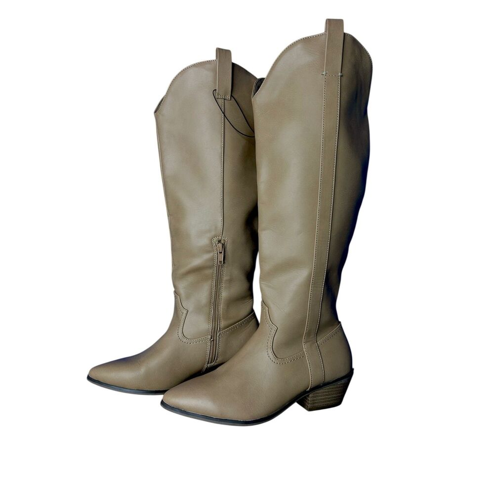 Universal Thread Womens Tan Sommer Western Boots Sz 6 Cowgirl Festival Concert